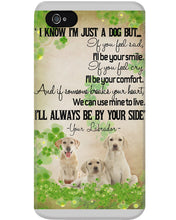 Load image into Gallery viewer, I'll Always Be By Your Side Labrador Clover St Patrick's Day Gift Phone case
