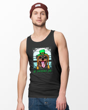 Load image into Gallery viewer, Funny Rottweiler With Green Top Hat St Patrick's Day Gift For Dog Lovers Unisex Tank Top
