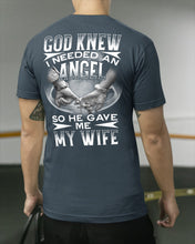 Load image into Gallery viewer, God Knew I Needed An Angel Gift For Husband Guys Tee
