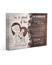 Load image into Gallery viewer, Hard Times And Good Times Grandpa Gift For Granddaughter Matte Canvas
