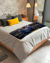 Load image into Gallery viewer, I'm Not Perfect Black And White Wolves Gift For Wife Sherpa Blanket
