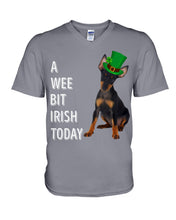 Load image into Gallery viewer, Manchester Terrier Irish Today St. Patrick's Day Printed Mug Guys V-Neck
