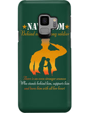 Load image into Gallery viewer, Son Gift For Navy Mom Behind Every Strong Soldier Phone case
