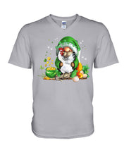 Load image into Gallery viewer, Gnome Pot Of Gold Shamrock St. Patrick's Day Printed Mug Guys V-Neck
