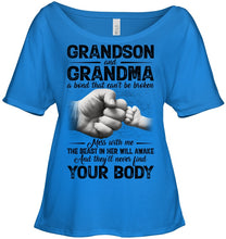 Load image into Gallery viewer, Can't Be Broken Grandma And Grandson Ladies Tee
