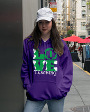 Load image into Gallery viewer, Teaching Love Clover St Patrick's Day Gift Hoodie
