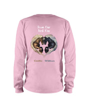 Load image into Gallery viewer, Horses From Our First Kiss Custom Name Gift For Girlfriend Unisex Long Sleeve
