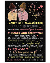 Load image into Gallery viewer, Gift For Bestie I'm Lucky To Have You In My Life Vertical Poster
