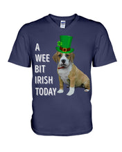 Load image into Gallery viewer, Beabull Irish Today Green St. Patrick's Day Printed Mug Guys V-Neck
