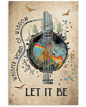 Load image into Gallery viewer, Let It Be Guitar Hippie Meaningful Gift For Guitar Player Vertical Poster
