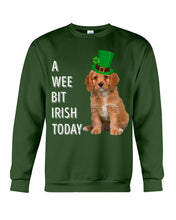 Load image into Gallery viewer, Cavapoo Irish Today Green St. Patrick's Day Printed Mug Sweatshirt
