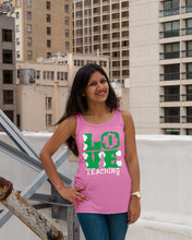 Load image into Gallery viewer, Teaching Love Clover St Patrick's Day Gift Ladies Flowy Tank
