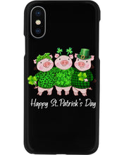 Load image into Gallery viewer, Pig Wear Plaid Shirt And Top Hat St Patrick's Day Gift Phone case
