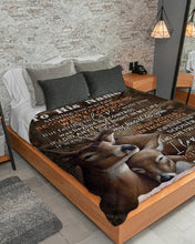 Load image into Gallery viewer, If I Did Anything Right In My Life Deer Custom Name Gift For Boyfriend Sherpa Blanket
