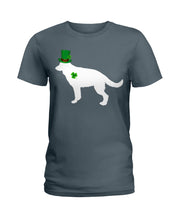 Load image into Gallery viewer, German Shepherd Leprechaun St. Patrick's Day Color Changing Mug Ladies Tee
