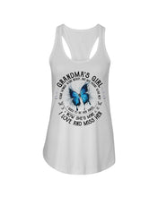 Load image into Gallery viewer, Blue Butterfly Gift For Angel Grandma Your Wings Were Ready Ladies Flowy Tank
