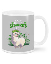 Load image into Gallery viewer, Lovely Llama Clover Garden Happy St Patrick's Day Gift For Llama Lovers Mug

