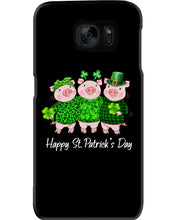 Load image into Gallery viewer, Pig Wear Plaid Shirt And Top Hat St Patrick's Day Gift Phone case
