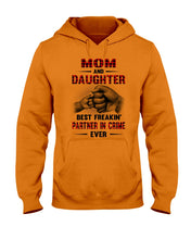Load image into Gallery viewer, Mom And Daughter Best Freaking Partner In Crime Ever Hoodie
