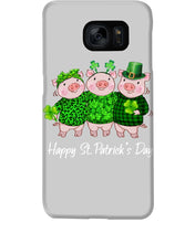 Load image into Gallery viewer, Pig Wear Plaid Shirt And Top Hat St Patrick's Day Gift Phone case
