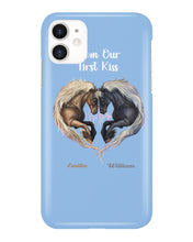 Load image into Gallery viewer, Horses From Our First Kiss Custom Name Gift For Girlfriend Phone case

