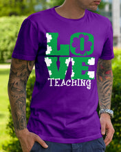 Load image into Gallery viewer, Teaching Love Clover St Patrick's Day Gift Guys Tee
