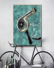 Load image into Gallery viewer, Oil Painting Blow It Out Meaningful Gift For Hairdresser Vertical Poster
