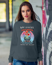 Load image into Gallery viewer, My Angel Grandpa Who Watched Over My Back Sweatshirt
