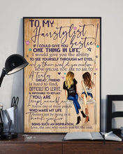 Load image into Gallery viewer, Gift For Hairstylist Bestie How Special You Are To Me Vertical Poster
