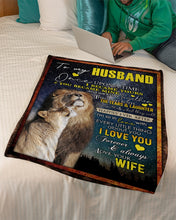 Load image into Gallery viewer, Through Both The Tears And Laughter Gift For Husband Fleece Blanket
