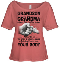 Load image into Gallery viewer, Can't Be Broken Grandma And Grandson Ladies Tee
