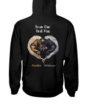 Load image into Gallery viewer, Horses From Our First Kiss Custom Name Gift For Girlfriend Hoodie
