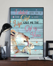 Load image into Gallery viewer, Lions Gift For Son Life Gave Me The Gift Of You Vertical Poster
