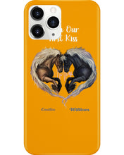 Load image into Gallery viewer, Horses From Our First Kiss Custom Name Gift For Girlfriend Phone case
