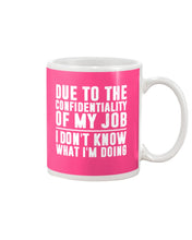 Load image into Gallery viewer, I Don't Know What I'm Doing Black And White Printed Mug Mug

