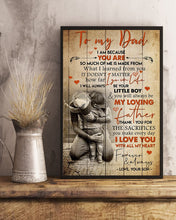 Load image into Gallery viewer, Son Gift For Dad I Love You With All My Heart Vertical Poster
