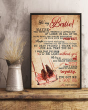 Load image into Gallery viewer, I'd Be Los Without You Gift For Bestie Vertical Poster

