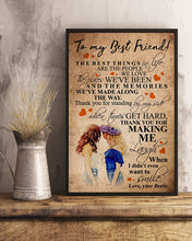 Load image into Gallery viewer, Gift For BFF Thank You For Making Me Laugh Vertical Poster
