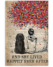 Load image into Gallery viewer, Bloodhound Dog And She Lived Happily Ever After Vertical Poster
