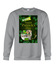 Load image into Gallery viewer, Weimaraner And Baby Yoda Shamrock St. Patrick's Day Color Changing Mug Sweatshirt
