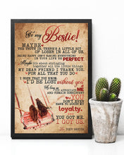 Load image into Gallery viewer, I'd Be Los Without You Gift For Bestie Vertical Poster
