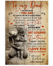 Load image into Gallery viewer, Son Gift For Dad I Love You With All My Heart Vertical Poster
