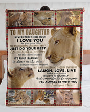 Load image into Gallery viewer, Just Do Your Best Lion Mom Gift For Daughter Sherpa Blanket
