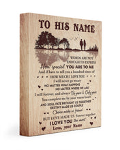 Load image into Gallery viewer, Custom Name Gift For Husband Lake Reflection How Special You Are Matte Canvas
