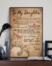 Load image into Gallery viewer, Gift From Heaven Elephant Mom Gift For Daughter Vertical Poster
