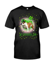 Load image into Gallery viewer, Bulldog Leprechaun Clover St Patrick's Day Gift For Dog Lovers Guys Tee
