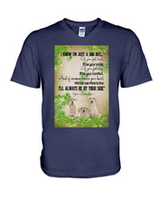 Load image into Gallery viewer, I'll Always Be By Your Side Labrador Clover St Patrick's Day Gift Guys V-Neck
