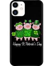 Load image into Gallery viewer, Pig Wear Plaid Shirt And Top Hat St Patrick's Day Gift Phone case
