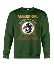 Load image into Gallery viewer, Birthday Gift For August Girl The Soul Of A Witch Sweatshirt
