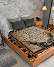Load image into Gallery viewer, Happily Ever After Hand In Hand Gift For Husband Sherpa Blanket
